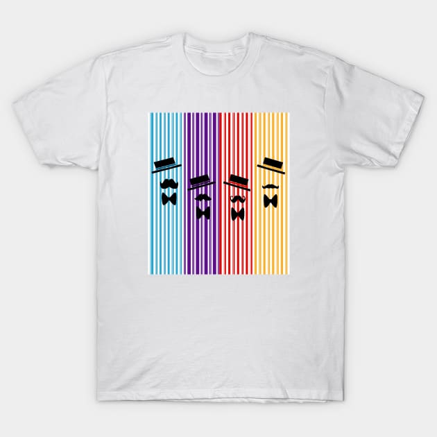 Dapper Quartet T-Shirt by magicmirror